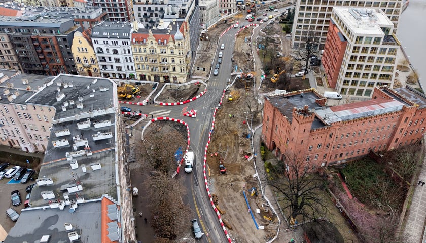 Powiększ obraz: Przebudowa węzła przesiadkowego Drobnera-Dubois - luty 2026 rok