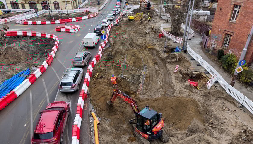 Powiększ obraz: Przebudowa węzła przesiadkowego Drobnera-Dubois - luty 2026 rok