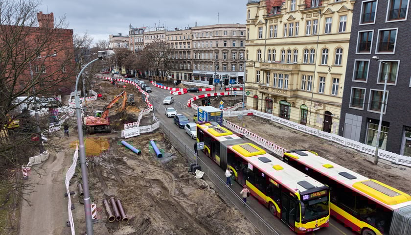 Powiększ obraz: Przebudowa węzła przesiadkowego Drobnera-Dubois - luty 2026 rok