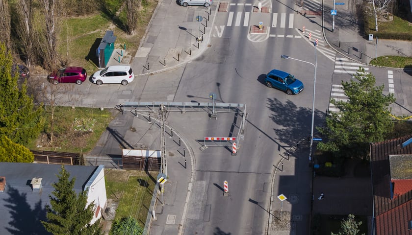 Powiększ obraz: Remont ulicy Łużyckiej - tymczasowa organizacja ruchu. Wrocław, 14.03.2026