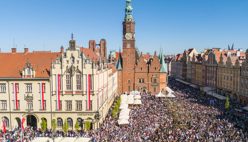 Gitarowy Rekord Świata, Wrocław, 1.05.2026. Widok z drona.