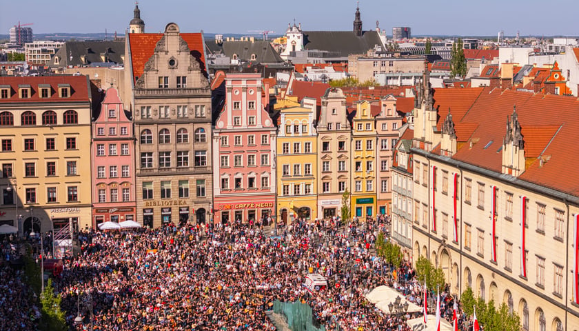 Gitarowy Rekord Świata, Wrocław, 1.05.2026. Widok z drona.
