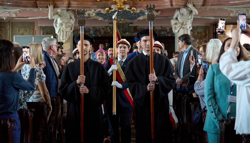 Uroczystość przyznania Serhijowi Żadanowi tytułu doktora honoris causa Uniwersytetu Wrocławskiego