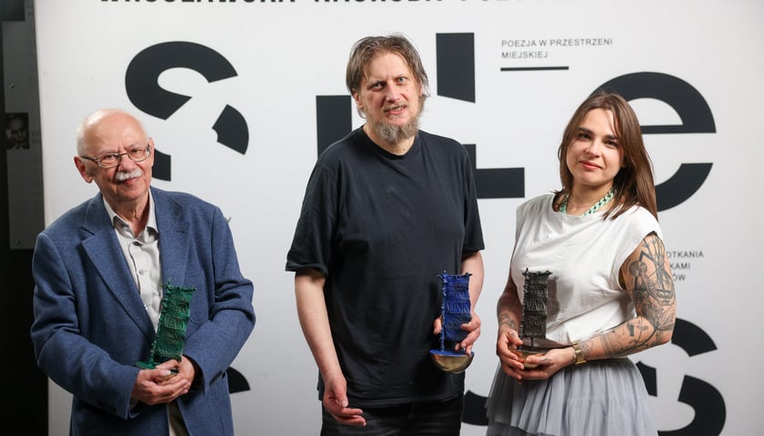 Od lewej: Piotr Matywiecki, Konrad Góra, Aga Zano