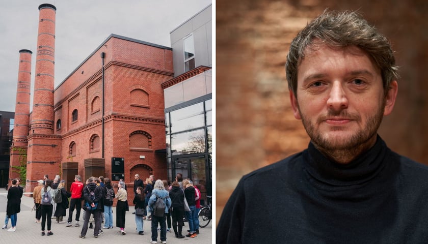 Z lewej: Piekarnia Żywa Kultura przy ul. Księcia Witolda 62 we Wrocławiu, z prawej: Jakub Tabisz z Instytutu Grotowskiego, dyrektor artystyczny V Festiwalu Teatru na Faktach