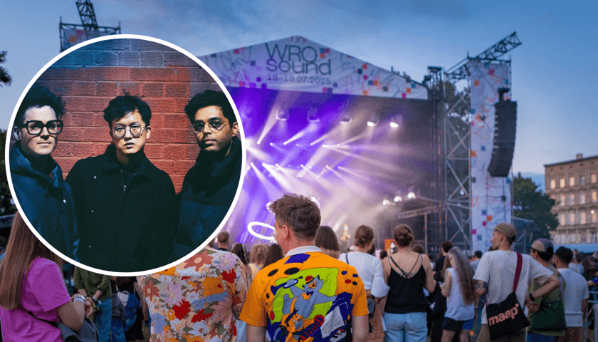 Ubiegłoroczna scena WROsound i publiczność, w kółku z lewej zespół Son Lux, który w tym roku zagra na festiwalu