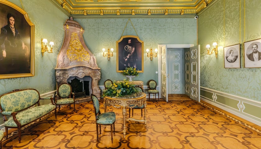 <p>Salon Włoski na Zamku Książ zn&oacute;w zachwyca</p>