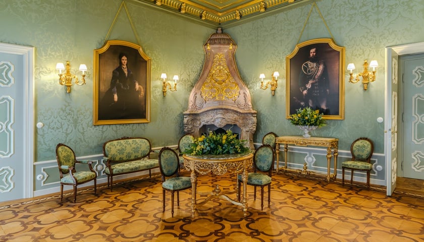 <p>Salon Włoski na Zamku Książ zn&oacute;w zachwyca</p>