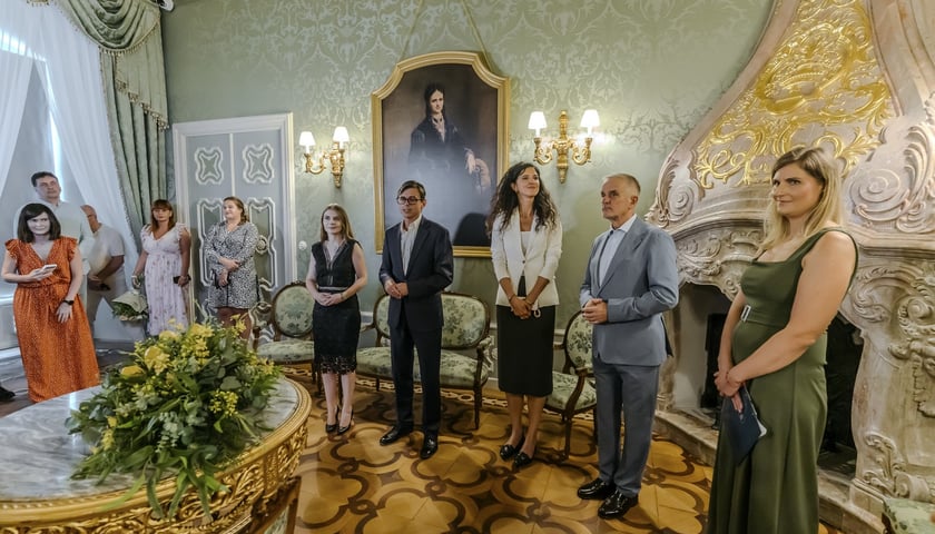 <p>Salon Włoski na Zamku Książ zn&oacute;w zachwyca</p>