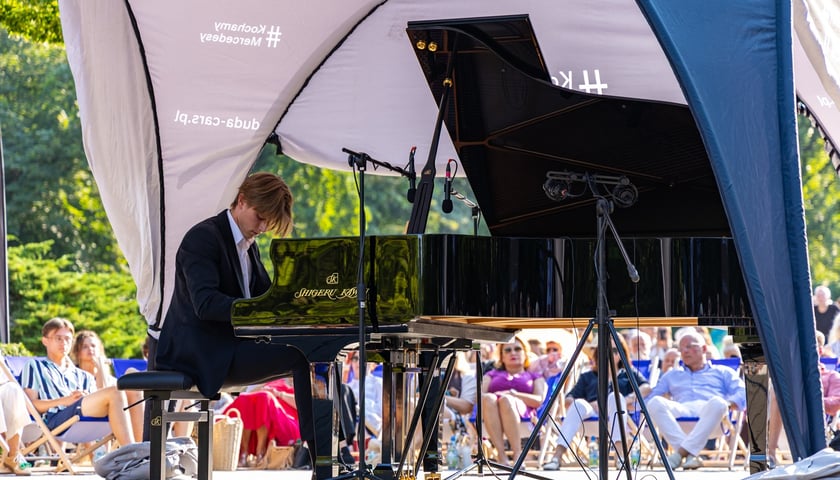 Koncert Chopinowski w Parku Południowym 16 sierpnia 2026, wystąpili Piotr Alexewicz i Franciszek Gąsieniec