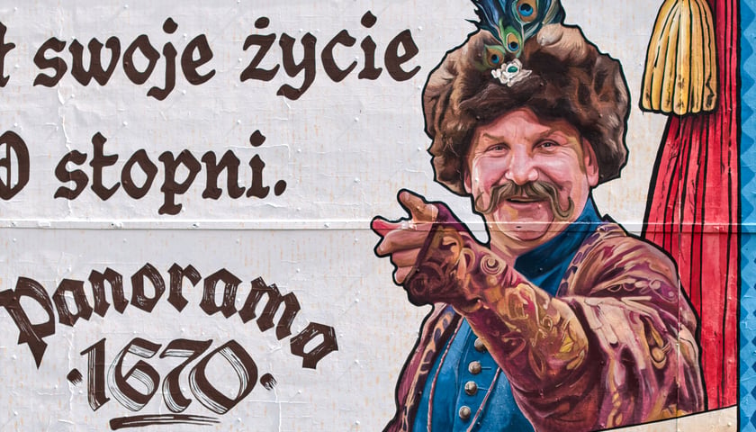 Mural z portretem Jana Pawła z serialu 1670, Wrocław, 19 sierpnia 2026