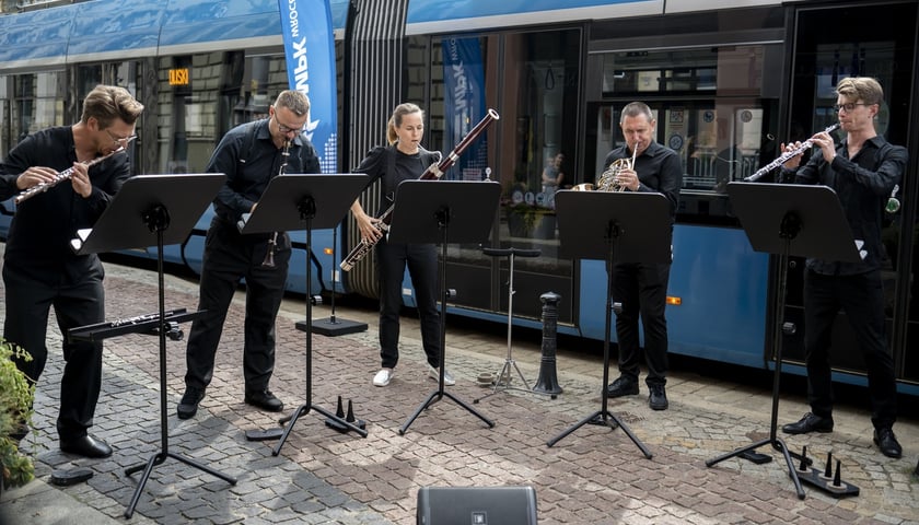 <p>Uroczystość nadania imienia Andrzeja Markowskiego tramwajowi MPK Wrocław</p>