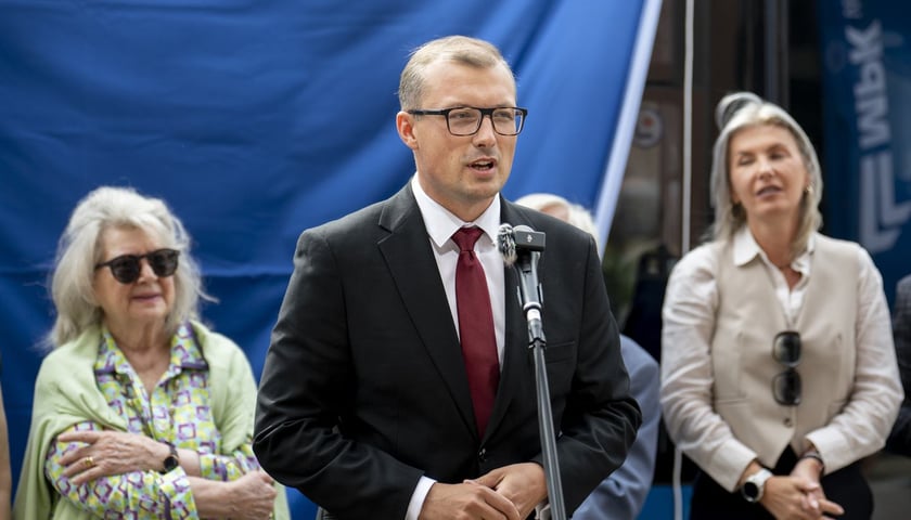 <p>Uroczystość nadania imienia Andrzeja Markowskiego tramwajowi MPK Wrocław</p>