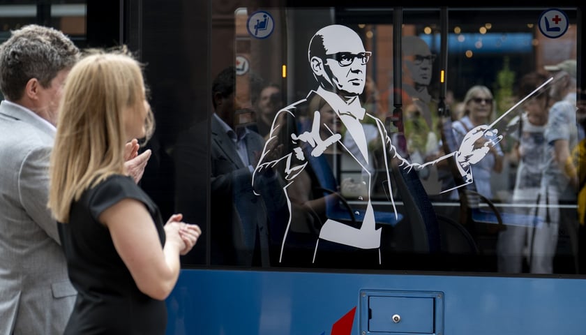 Uroczystość nadania imienia Andrzeja Markowskiego tramwajowi MPK Wrocław