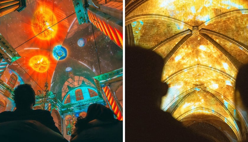 Światła we wnętrzach kościołów podczas poprzednich pokazów Eonarium Genesis
