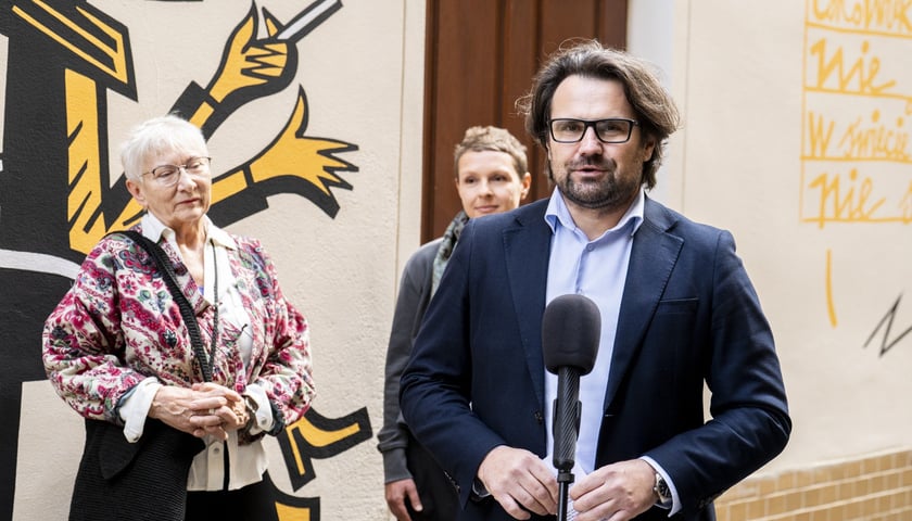 Jarosław Perduta, prezentacja muralu Urszuli Kozioł w Przejściu Żelaźniczym (8 października 2026)