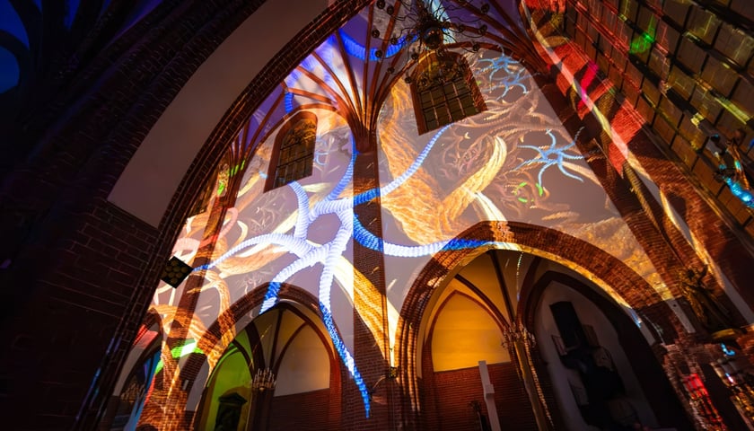 Spektakl świetlny „Genesis” w katedrze św. Marii Magdaleny