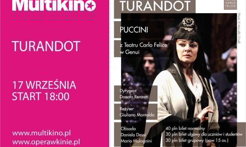 „Turandot” z Genui do Multikina