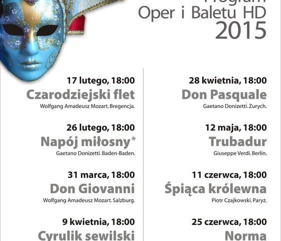 Opera i Balet HD w Multikinie Arkady Wrocławskie
