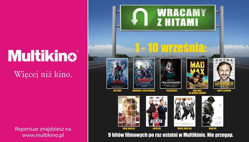 Dziewięć filmów w akcji „Wracamy z hitami”
