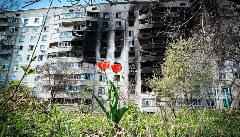 Charków, blok po bombardowaniu