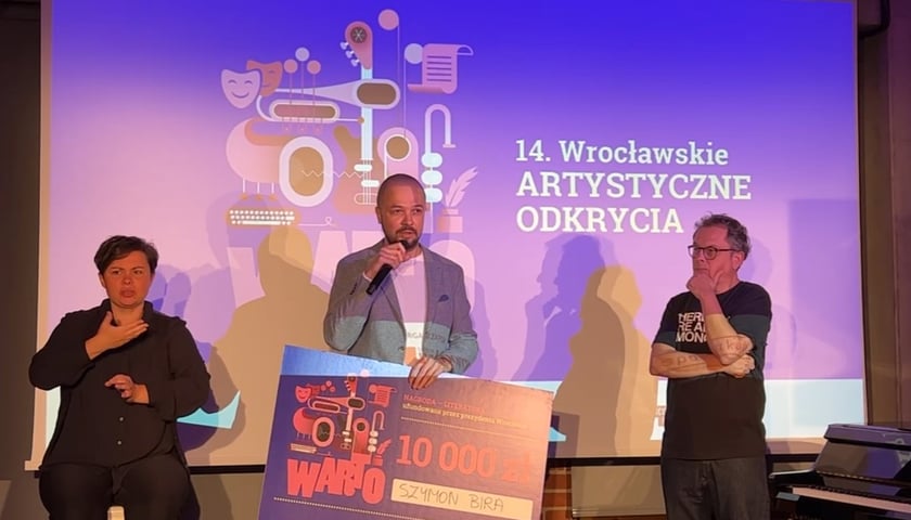 Powiększ obraz: Szymon Bira, laureat WARTO 2022