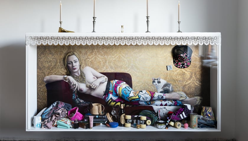 Portret upamiętniający Joanny Kaucz, [praca z wystawy prezentowanej w Arsenale Miejskim