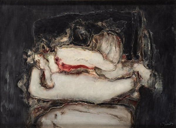 Powiększ obraz: Konrad Jarodzki, Dark, z cyklu Głowy, olej, płótno, 1970
