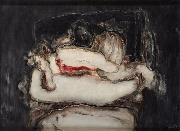 Konrad Jarodzki, Dark, z cyklu Głowy, olej, płótno, 1970