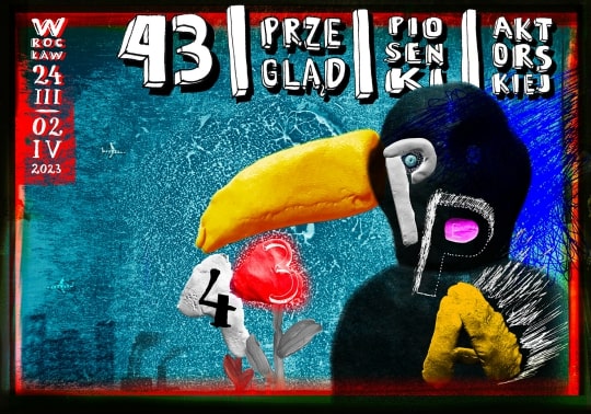 Plakat 43. Przeglądu Piosenki Aktorskiej