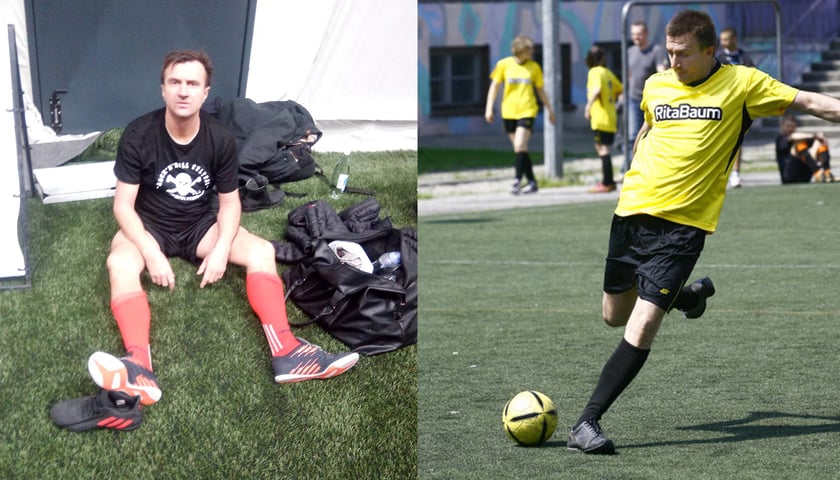 Od 13 lat gra w futbol ? jako napastnik ? z tą samą grupą zawodników. Rozgrywają 50 meczów rocznie, czasem też turnieje, jak ten przeciw rasizmowi zorganizowany z fundacją Dom Pokoju przy Łokietka 5
