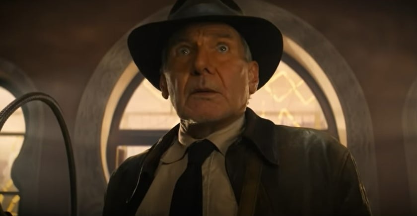 Na zdjęciu aktor Harrison Ford w roli Indiany Jonesa