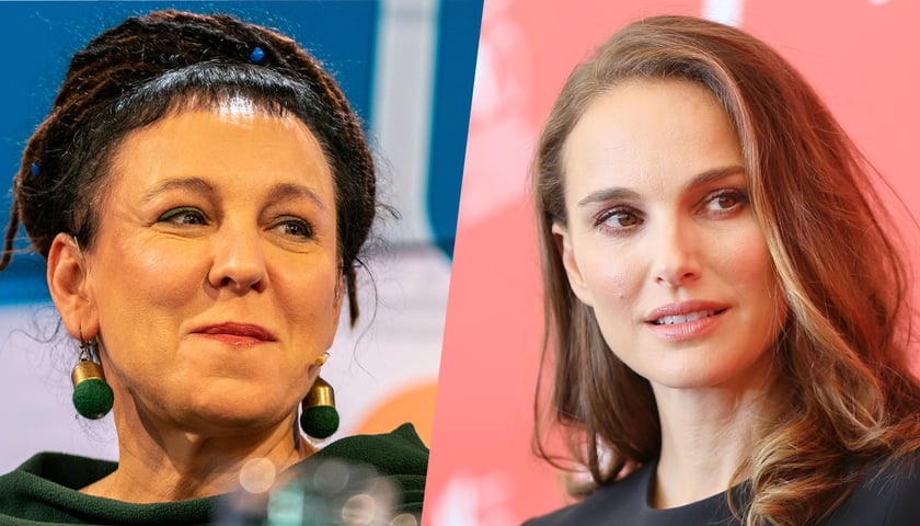 Na zdjęciu: pisarka Olga Tokarczuk i aktorka Natalie Portman