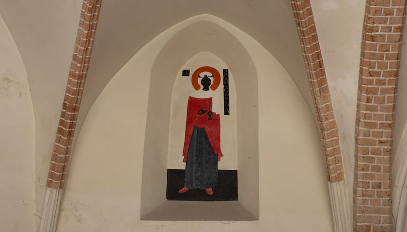Św. Katarzyna malowana przez Jerzego Nowosielskiego, krypta św. Bartłomieja w Kościele św. Krzyża