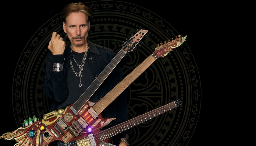 Na zdjęciu gitarzysta Steve Vai