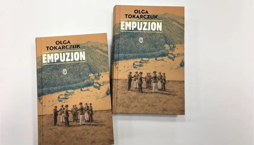 Okładki książki "Empuzjon" Olgi Tokarczuk
