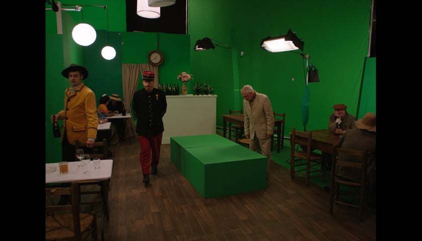 <p>Na zdjęciu sceny z nominowanego do Oscara &bdquo;Twojego Vincenta&rdquo; kręcone studiu Centrum Technologii Audiowizualnych</p>