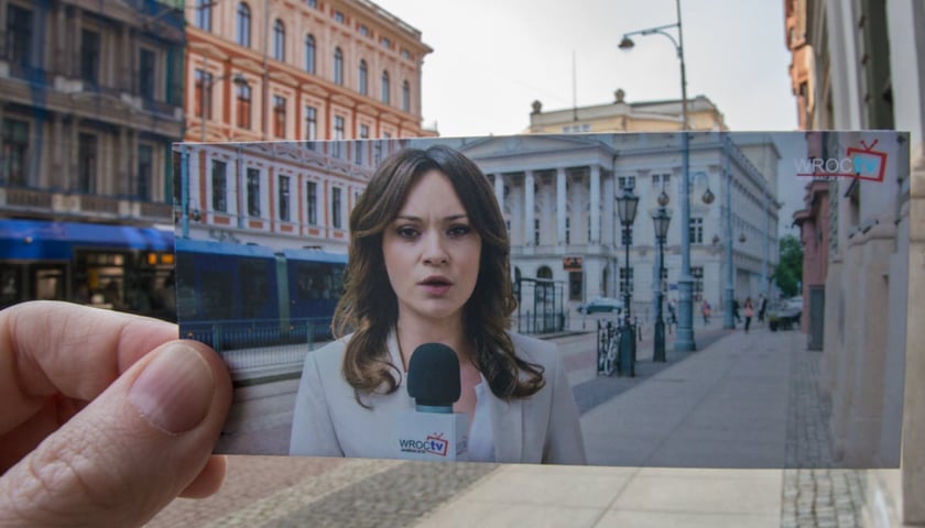 <p><span style="color: #050505; font-family: 'Segoe UI Historic', 'Segoe UI', Helvetica, Arial, sans-serif; font-size: 15px;">Film "Plagi Breslau", reż. Patryk Vega. Na zdjęciu Maria Dejmek</span><span style="color: #050505; font-family: 'Segoe UI Historic', 'Segoe UI', Helvetica, Arial, sans-serif; font-size: 15px;">&nbsp;jako dziennikarka Agnieszka Lenarcik na tle Opery Wrocławskiej</span></p>