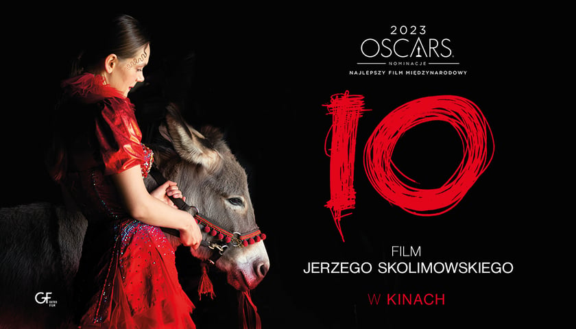 Powiększ obraz: <p>Na zdjęciu baner Oscarowy filmu &bdquo;IO&rdquo; Jerzego Skolimowskiego</p>