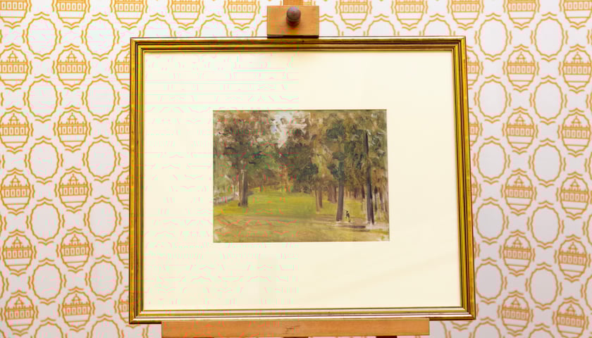 <p>Obraz &bdquo;Szkic Lasu Kulickiego&rdquo; Marii Dulębianki</p>