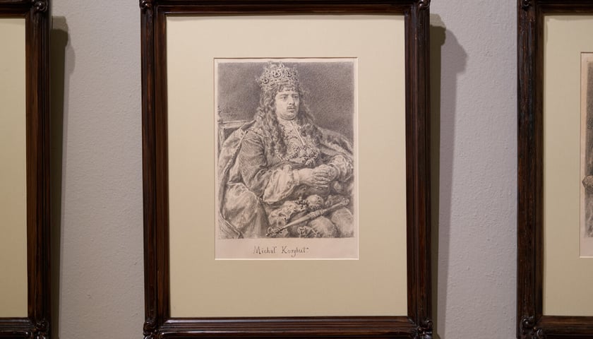 <p>Wystawa &bdquo;Poczet kr&oacute;l&oacute;w polskich&rdquo; Jana Matejki w Muzeum Narodowym we Wrocławiu - Michał Korybut Wiśniowiecki</p>