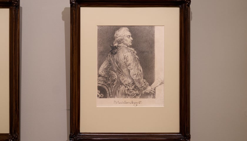 <p>Wystawa &bdquo;Poczet kr&oacute;l&oacute;w polskich&rdquo; Jana Matejki w Muzeum Narodowym we Wrocławiu - Stanisław August Poniatowski</p>