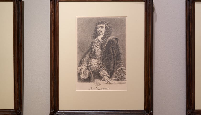 <p>Wystawa &bdquo;Poczet kr&oacute;l&oacute;w polskich&rdquo; Jana Matejki w Muzeum Narodowym we Wrocławiu - Jan Kazimierz</p>
