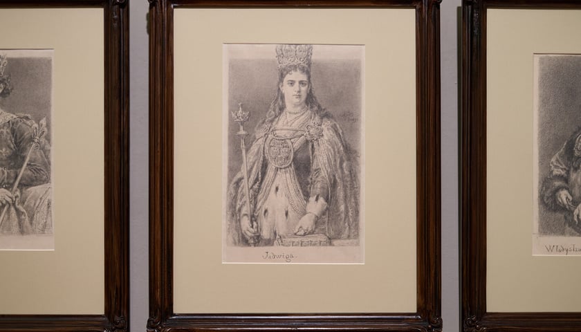<p>Wystawa &bdquo;Poczet kr&oacute;l&oacute;w polskich&rdquo; Jana Matejki w Muzeum Narodowym we Wrocławiu - Jadwiga</p>