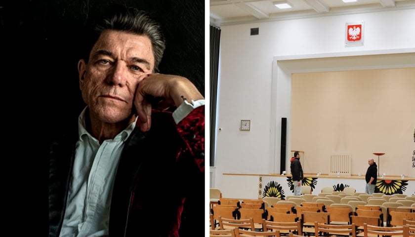 <p>Z lewej: Mirosław Zbrojewicz, z prawej: Zesp&oacute;ł Szk&oacute;ł Gastronomicznych</p>
