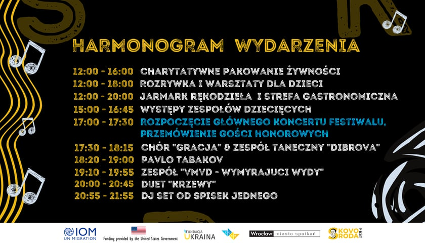 Powiększ obraz: Harmonogram wydarzeń