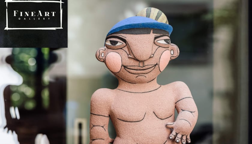 Jedna z rzeźb ceramicznych Janiny Myronowej, jaką obejrzymy na wystawie