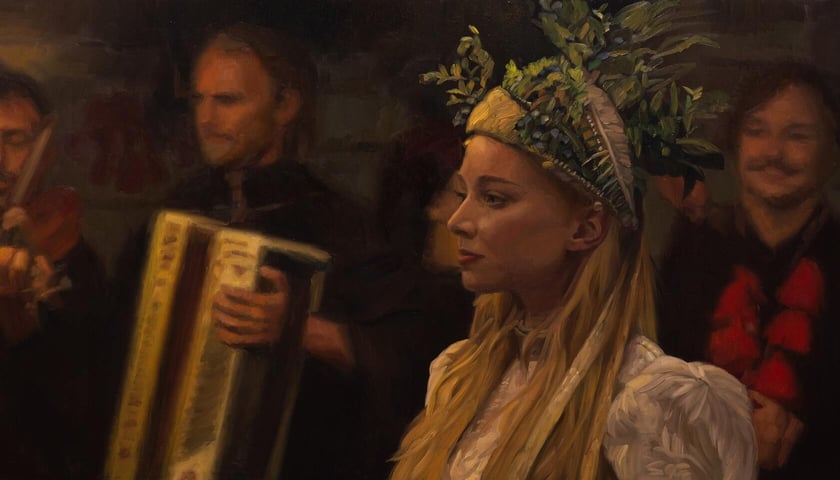 <p>Kadr z filmu &bdquo;Chłopi&rdquo;</p>