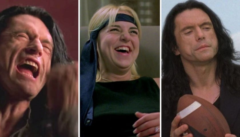 Kolaż kadrów z filmu "The Room"