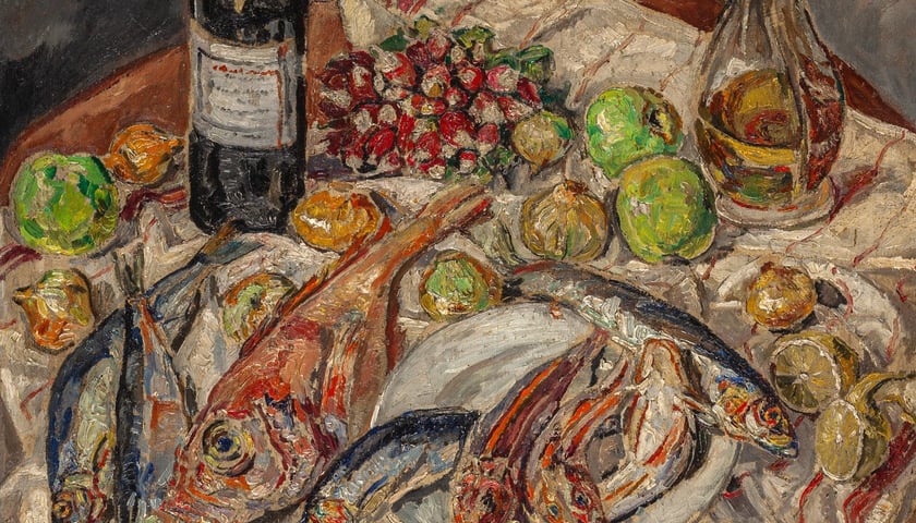<p>Mela Muter &bdquo;Martwa natura z rybami&rdquo;, l. 20. XX w.</p>